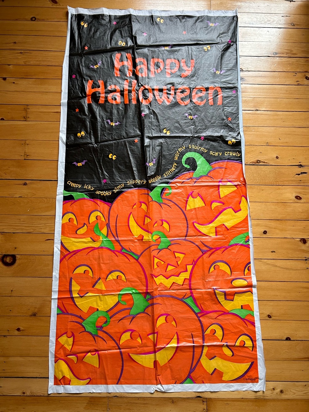 Vintage Halloween 90s Plastic  Door cover